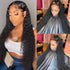 Water Wave Human Hair Lace Front Wigs for Black Women 150% Density Brazilian Water Wave Lace Front Wig with Baby Hair Pre Plucked Bleached Knots Deep Curly Lace Front Human Hair Wigs 16 Inch