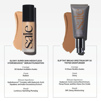 Slip Tint SPF 35 Tinted Moisturizer - Light Coverage Moisturizer + Broad Spectrum Zinc Oxide Sunscreen with Hydrating Hyaluronic Acid - Shade Three (1.35 Oz)