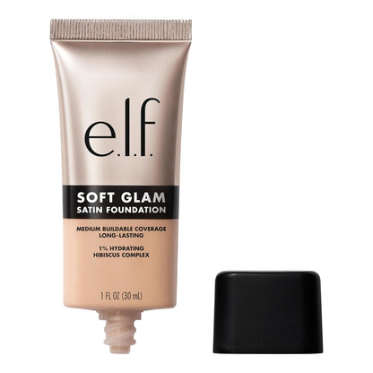 Soft Glam Foundation, Medium Coverage, Long-Lasting &amp; Buildable Foundation for a Smooth, Satin Finish, Vegan &amp; Cruelty-Free, 25 Light Neutral