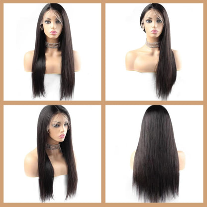 22 Inch Straight Lace Front Wigs Human Hair Pre Plucked 13X4 HD Lace Frontal Wigs Human Hair Wig for Black Women Brazilian Virgin Glueless Wigs Human Hair with Baby Hair