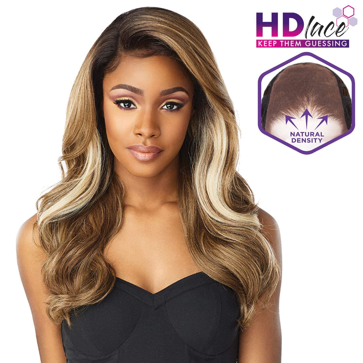 What Lace 13X6 Wigs - Zelena Synthetic Wig Cloud 9 with Preplucked Hairline HD Lace - Whatlace Zelena (1B OFFBLACK)