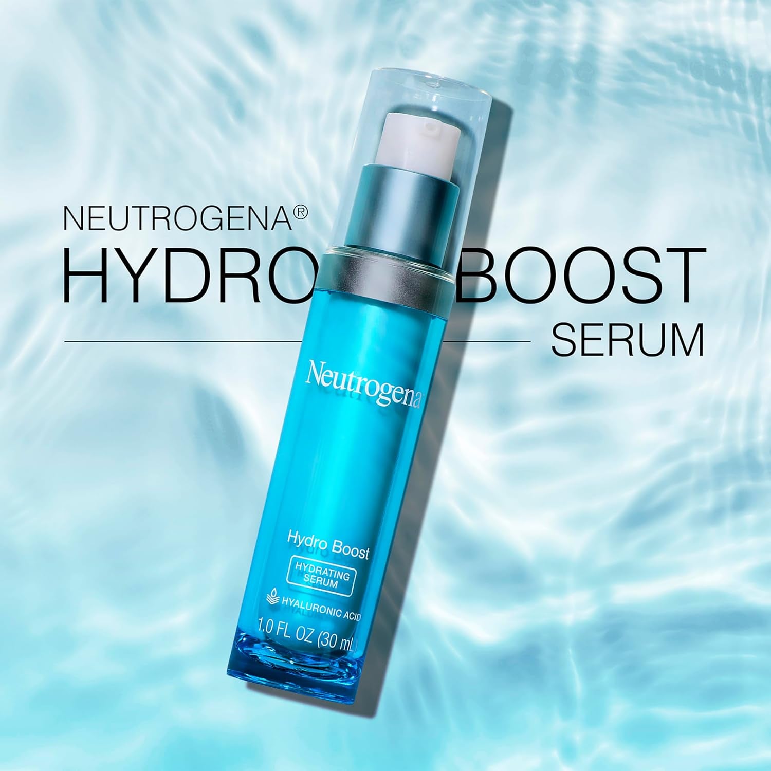 Hydro Boost Hydrating Hyaluronic Acid Serum, Oil-Free and Non-Comedogenic Formula for Glowing Complexion, 1 Fl. Oz