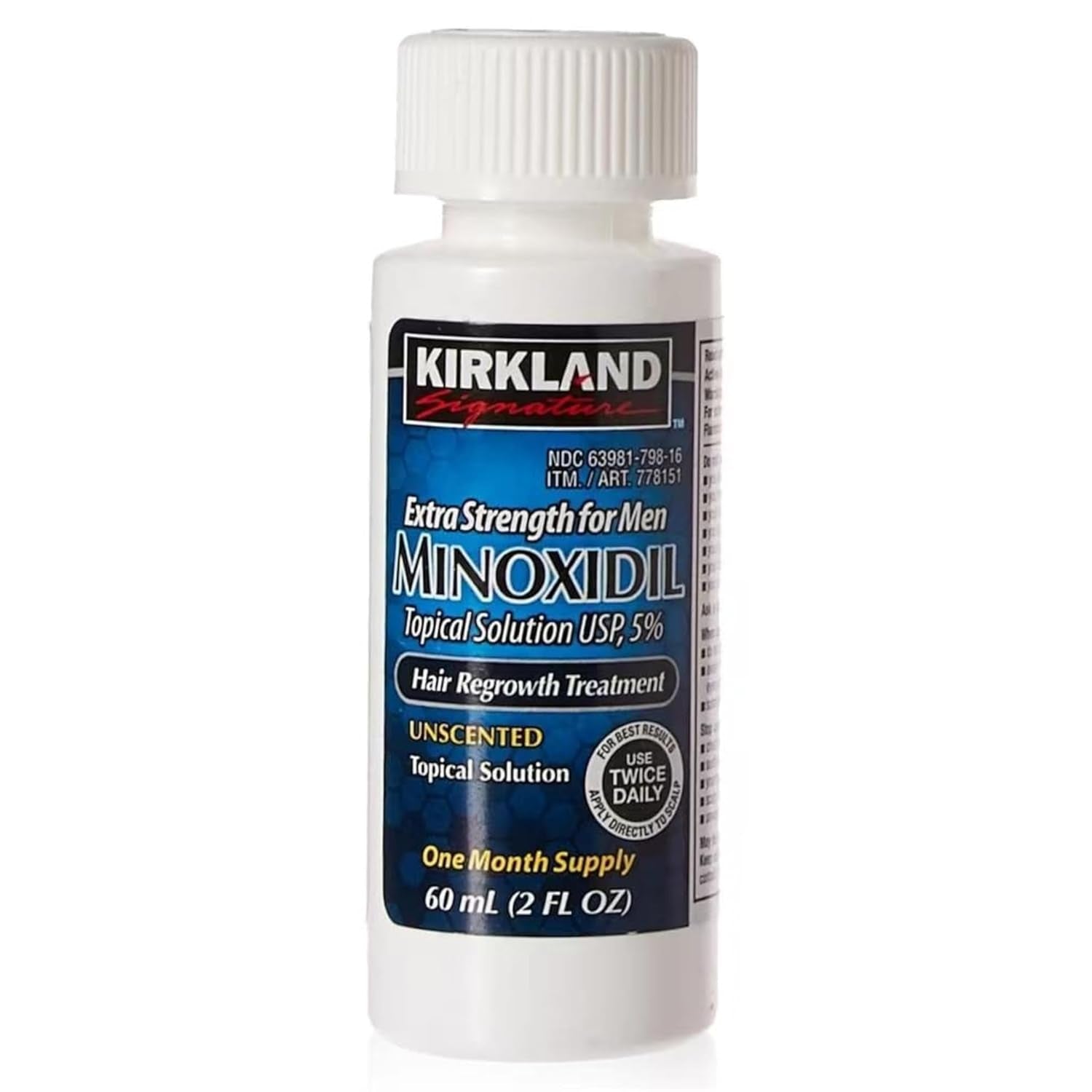 Kirkland Minoxidil 5% Extra Strength Men Hair Regrowth Solution 3 Month 