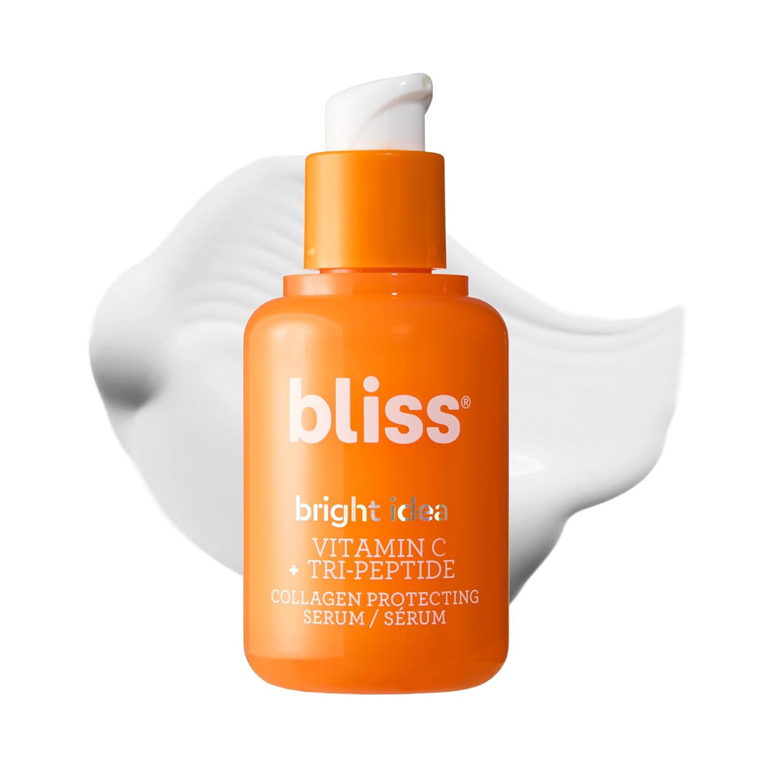 Bright Idea Vitamin C + Tri-Peptide Collagen Brightening Face Skincare Serum - anti Aging, Reduces Dark Spots, Boosts Skin Elasticity - Clean - Vegan &amp; Cruelty-Free - 1 Fl Oz