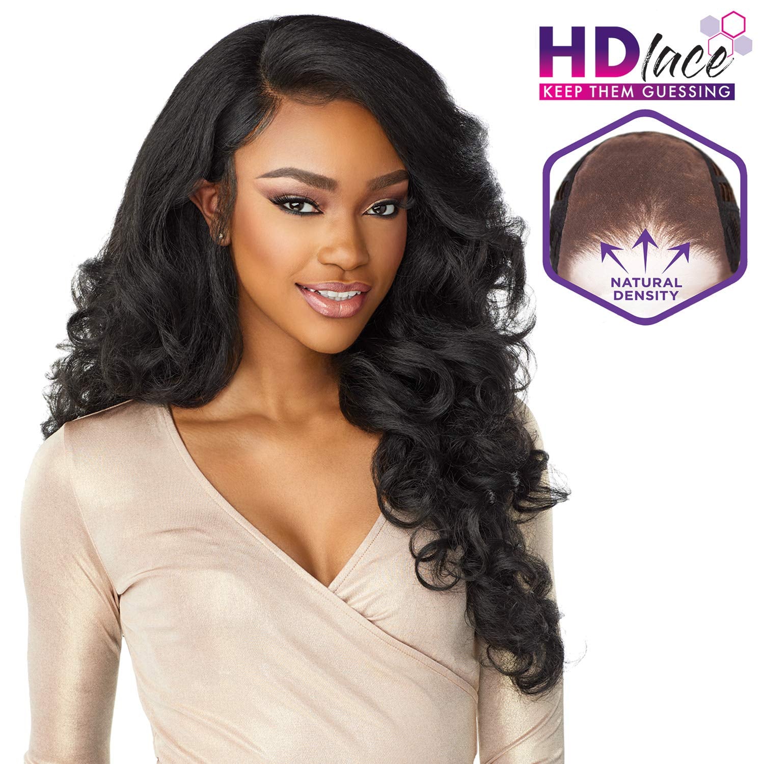 HD Lace Front Wig Cloud 9 What Lace Swiss Lace 13X6 Latisha (1B)