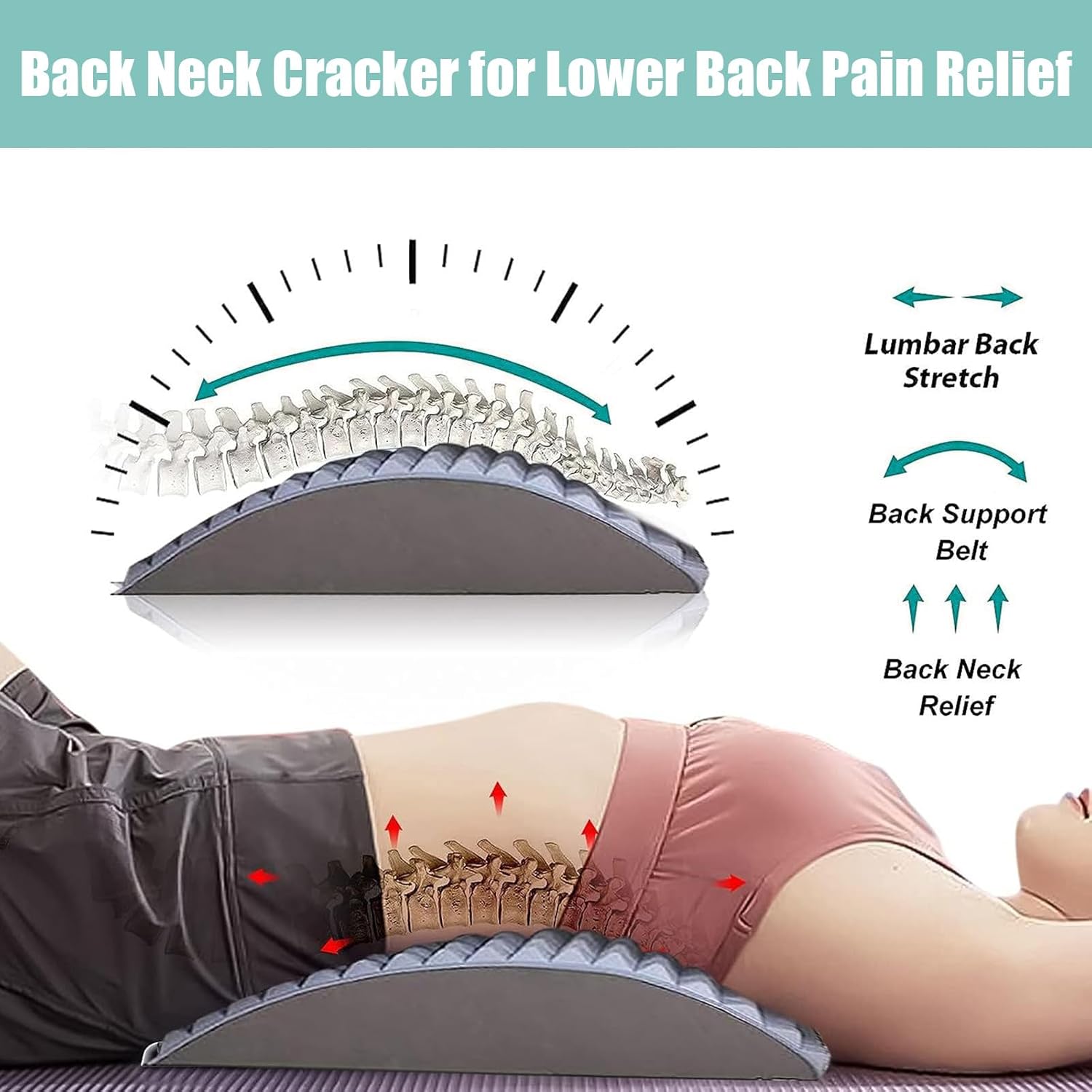 Oracluxe Back Stretcher Pillow for Pain Relief