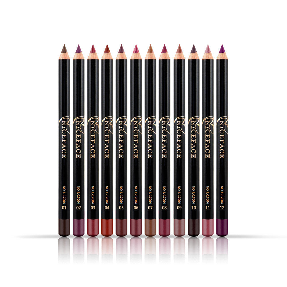 Ktouler Matte Lip Liner Pencil Set - 12