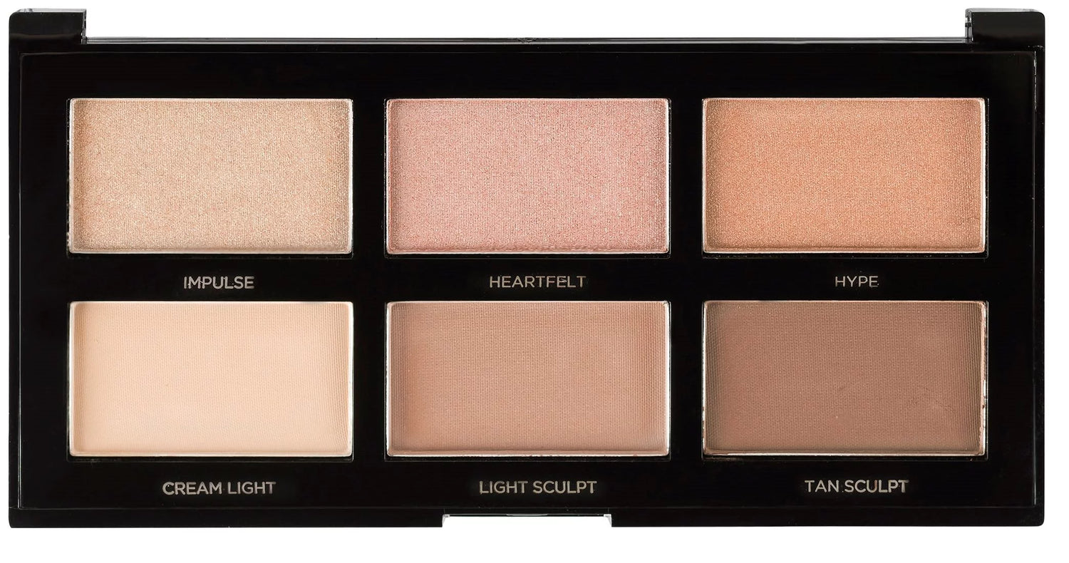 Cosmetics Highlight &amp; Contour 6 Color Face Palette