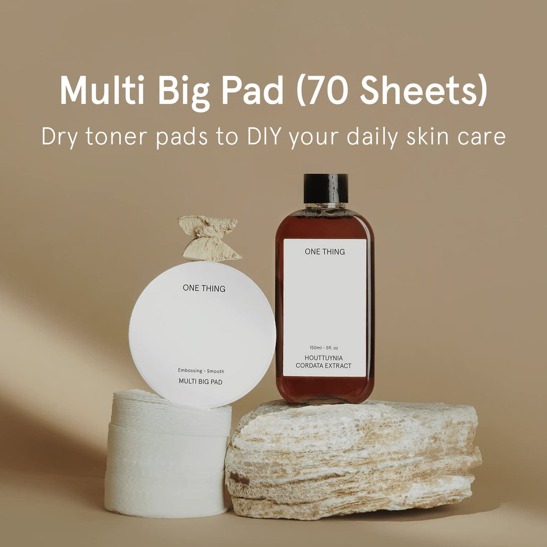 Multi Big Pads, 70 PCS | Large Size Dry Pads | DIY Your Daily Toner Pads with the Extract Lineup | Korean Skin Care