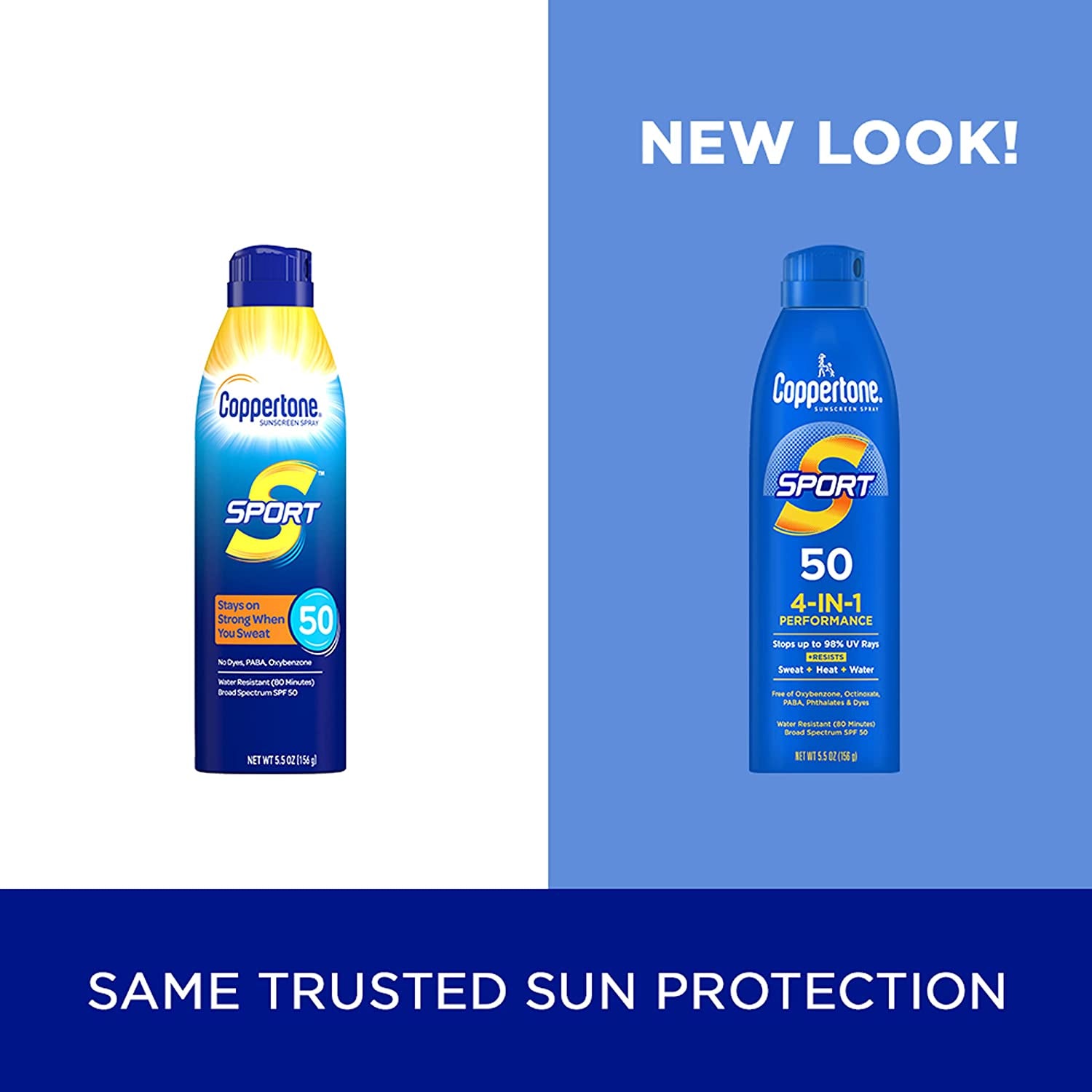 SPORT Sunscreen Spray SPF 50 5.5 Oz, Water Resistant , Broad Spectrum , Bulk Pack, Pack of 3
