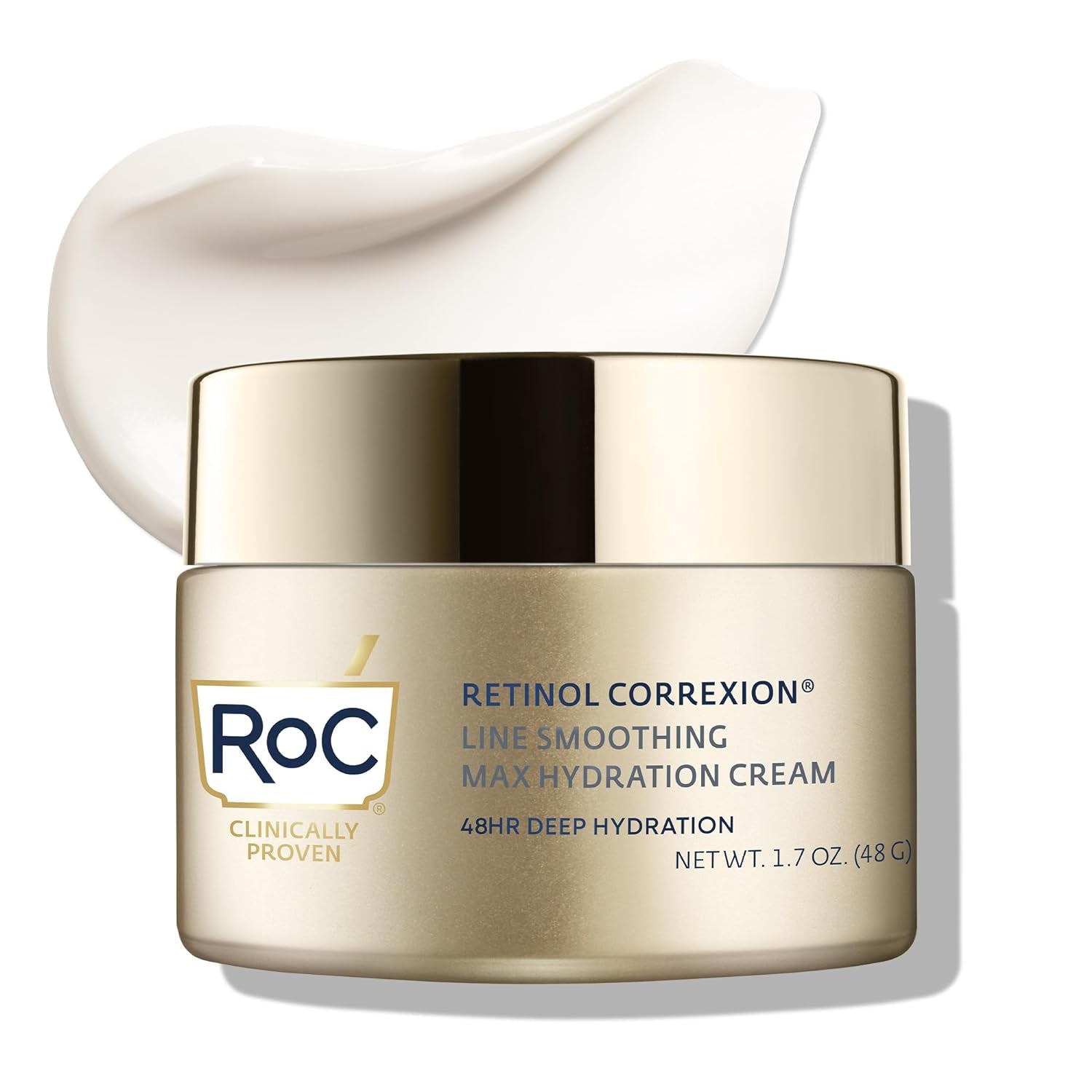 Retinol Correxion Max Daily Hydration Anti-Aging Face Moisturizer with Hyaluronic Acid, Oil Free Skin Care Cream for Fine Lines, Dark Spots, Post-Acne Scars, 1.7 Ounces (Packaging May Vary)