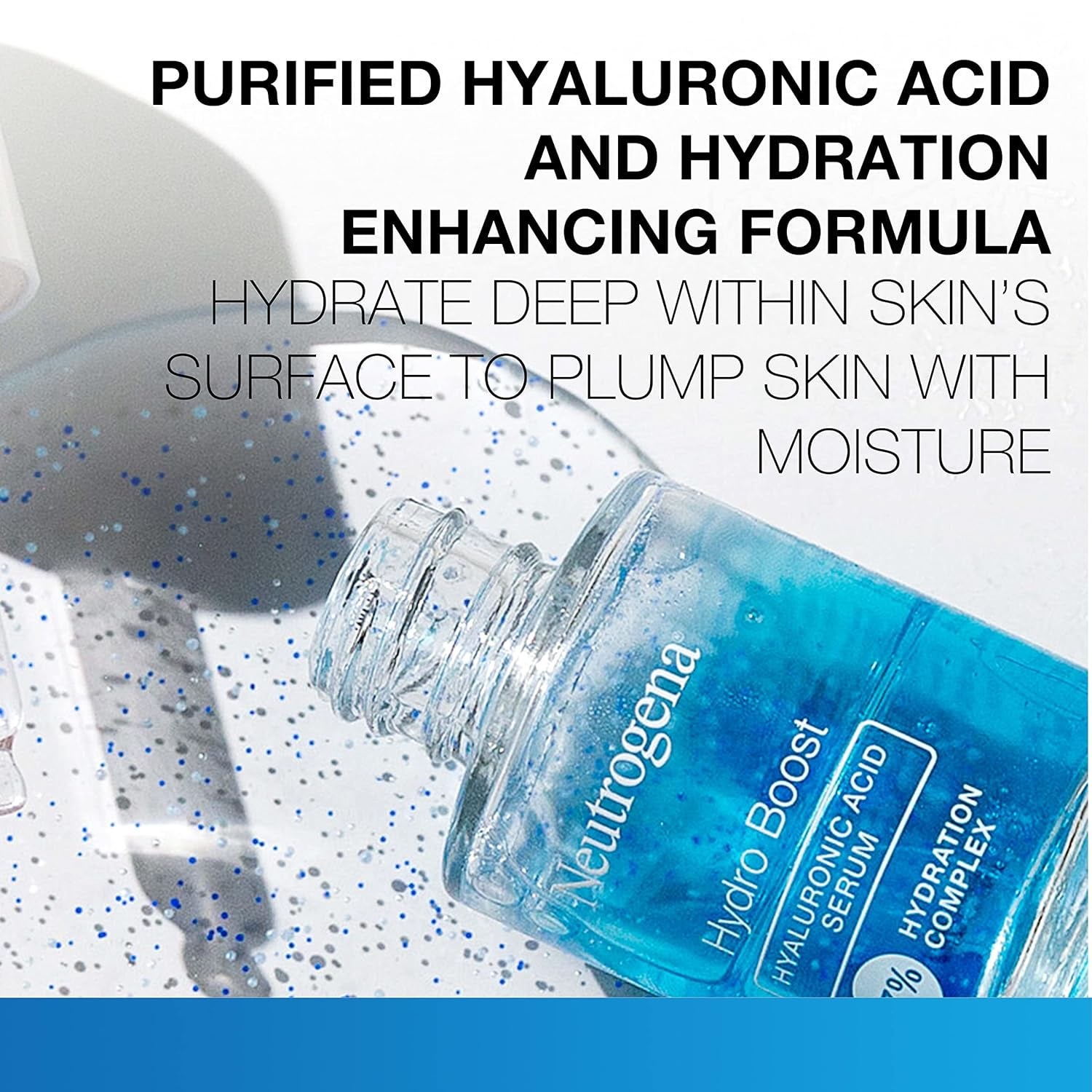 Hydro Boost Hyaluronic Acid Serum for Face with Vitamin B5, Lightweight Hydrating Face Serum for Dry Skin, Oil-Free, Non-Comedogenic, Fragrance Free, 1 Oz