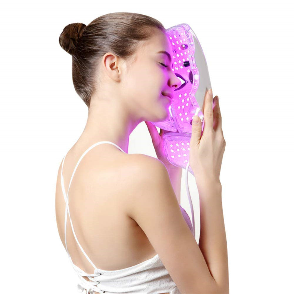 Face Mask For Acne, Aging, &amp; Skincare, 7 LED Light Therapy Colors