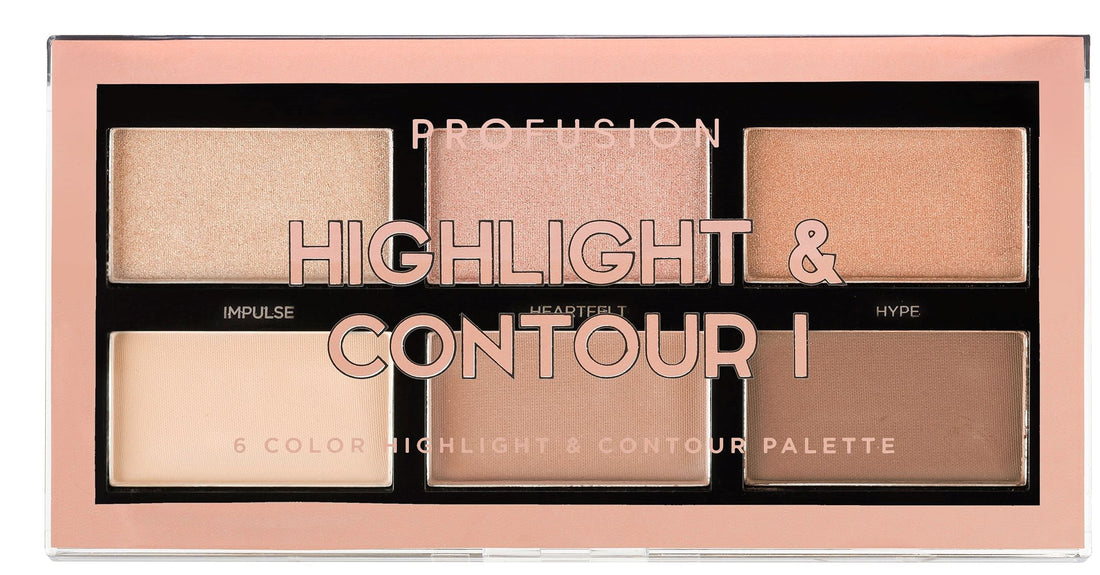 Cosmetics Highlight &amp; Contour 6 Color Face Palette