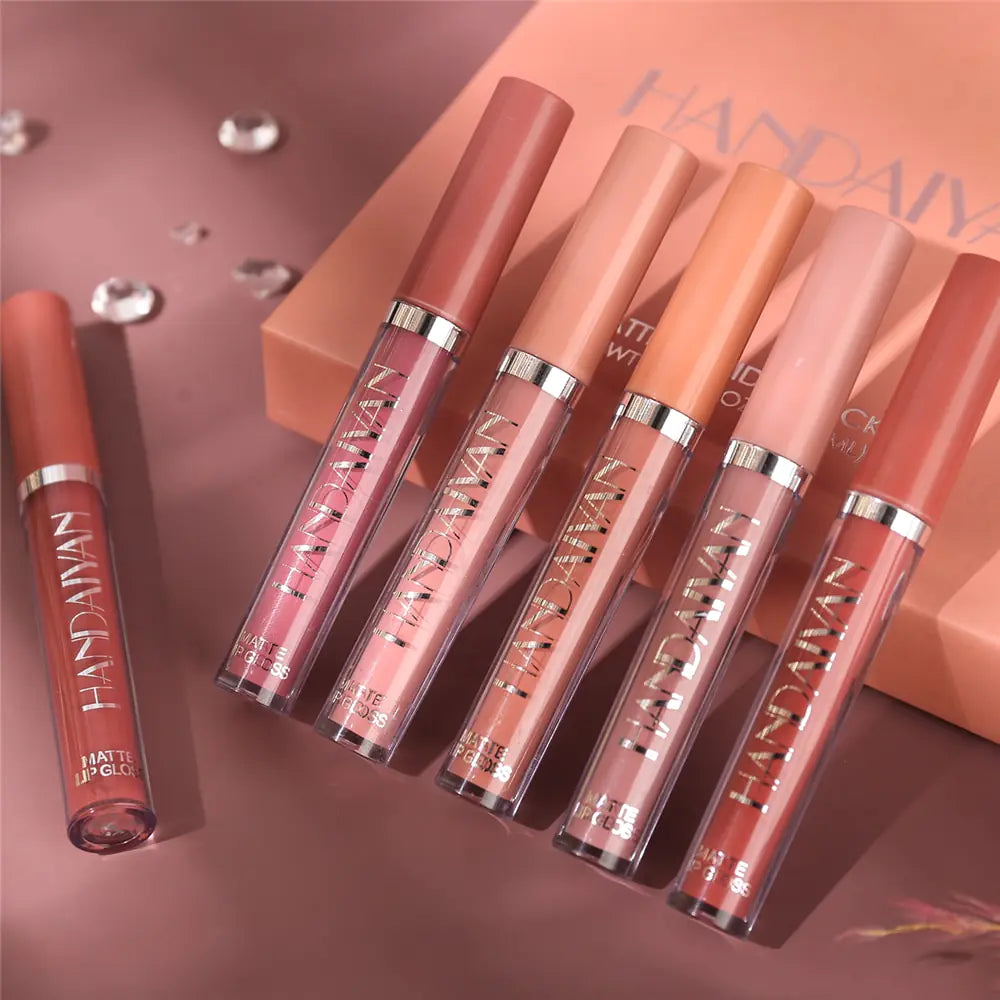 HANDAIYAN Matte Velvet Lip Gloss Set-6PC