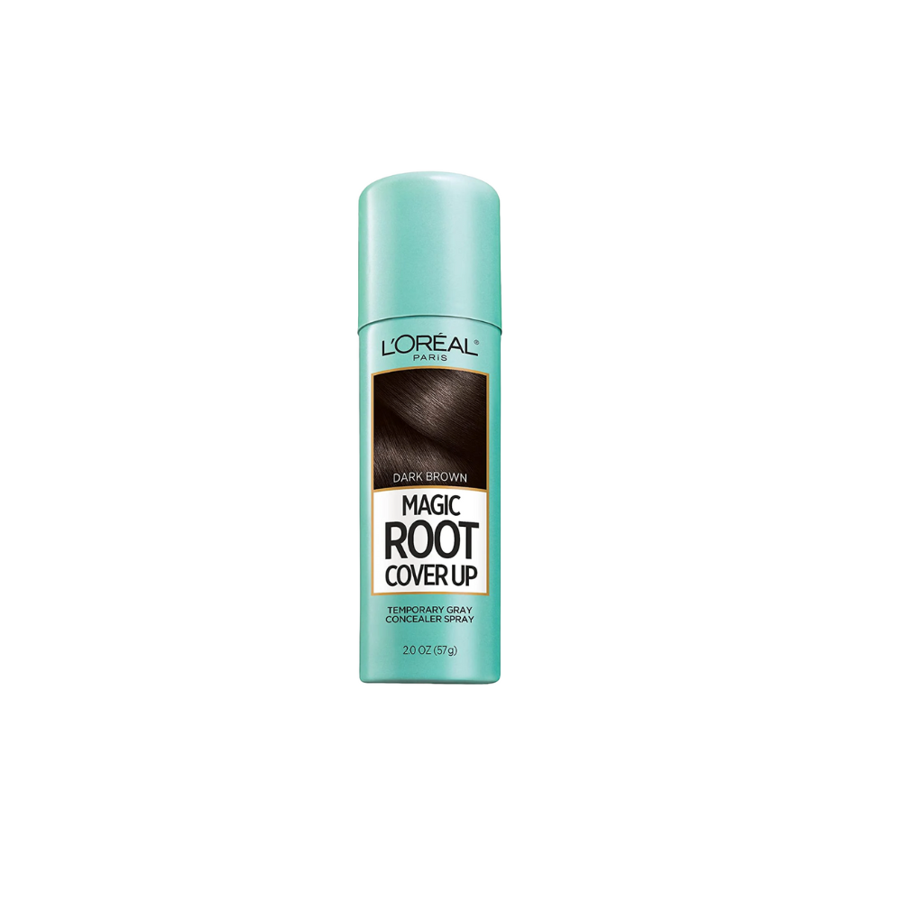 Magic Root Cover up Gray Concealer Spray Dark Brown 2 Oz.