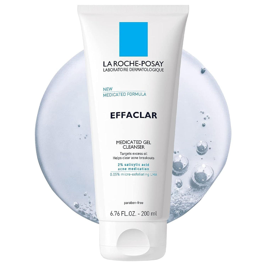 Effaclar Medicated Gel Facial Cleanser, Foaming Acne Face Wash with Salicylic Acid, Helps Clear Acne Breakouts and with Oily Skin Control, Oil Free, Fragrance Free