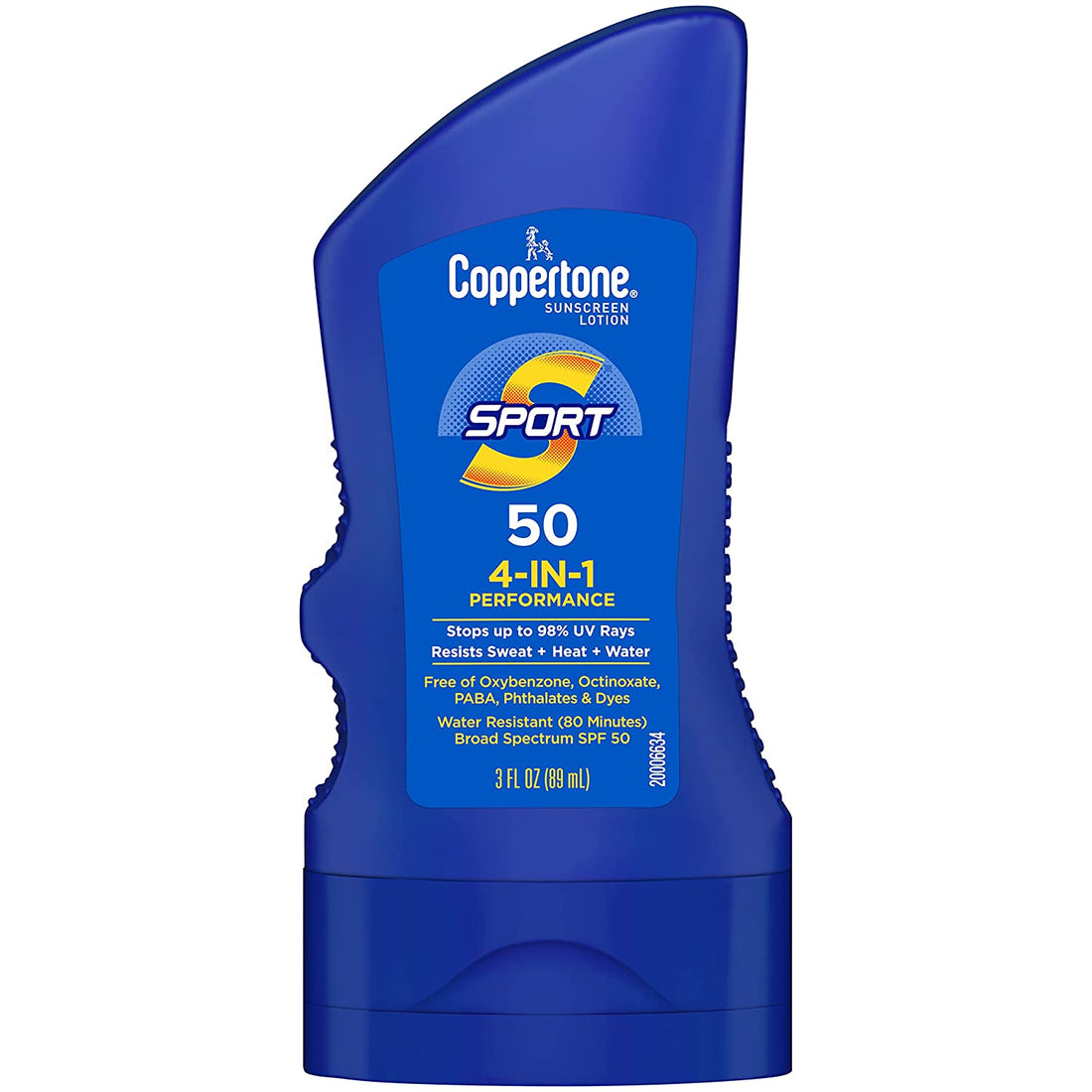 SPORT Sunscreen SPF 50 Lotion, Water Resistant , Body Sunscreen Lotion, Travel Size , 3 Fl Oz