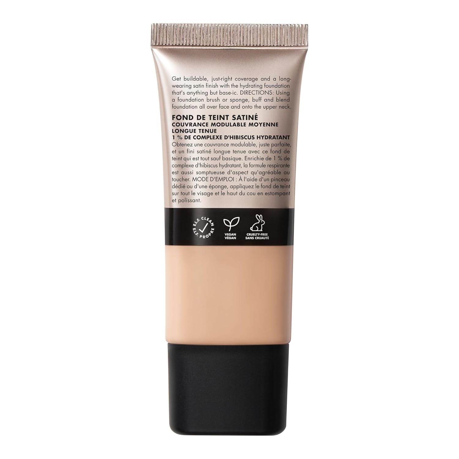 Soft Glam Foundation, Medium Coverage, Long-Lasting &amp; Buildable Foundation for a Smooth, Satin Finish, Vegan &amp; Cruelty-Free, 25 Light Neutral