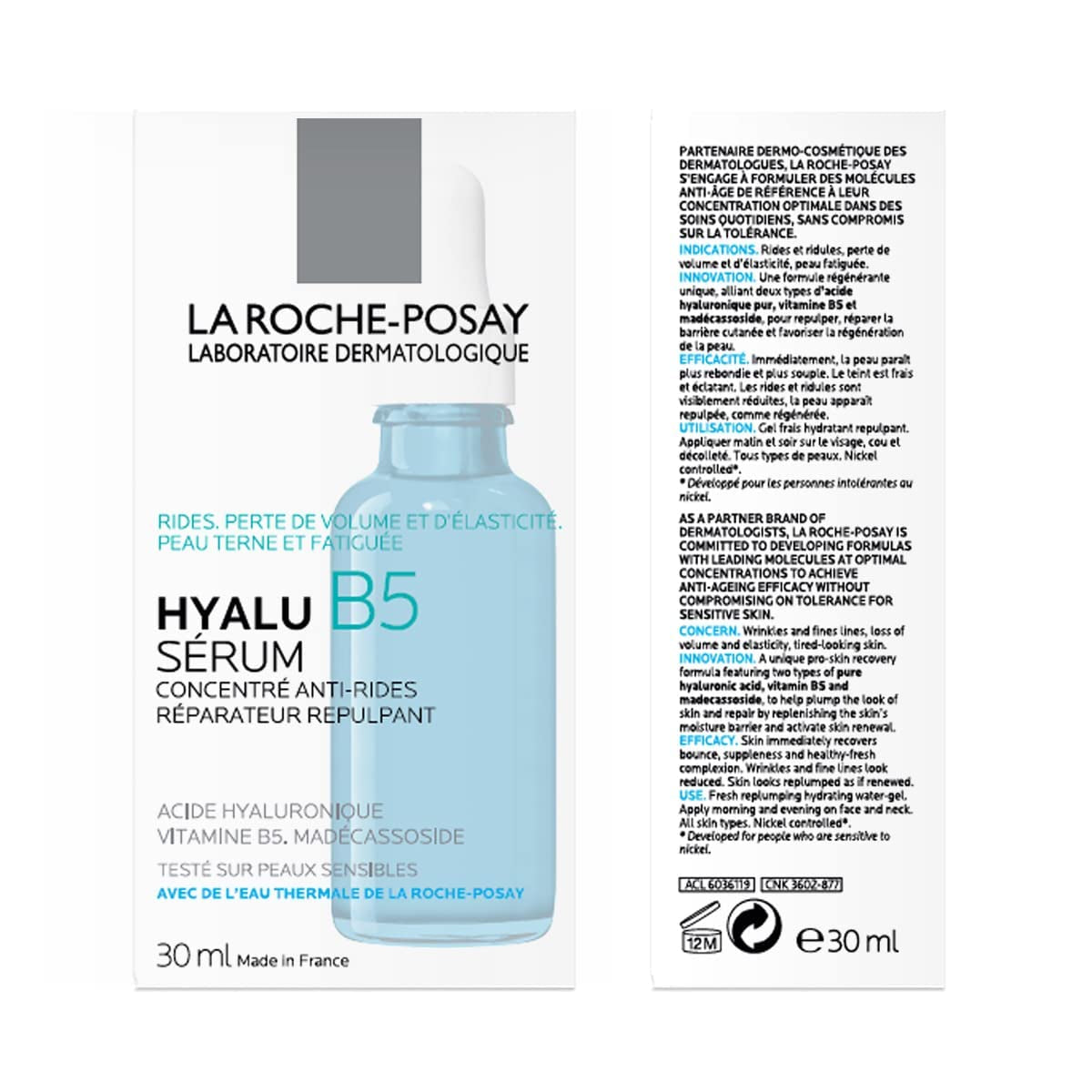 Hyalu B5 Pure Hyaluronic Acid Serum for Face, with Vitamin B5, Anti-Aging Serum for Fine Lines and Wrinkles, Hydrating Serum to Plump and Repair Dry Skin, Safe on Sensitive Skin