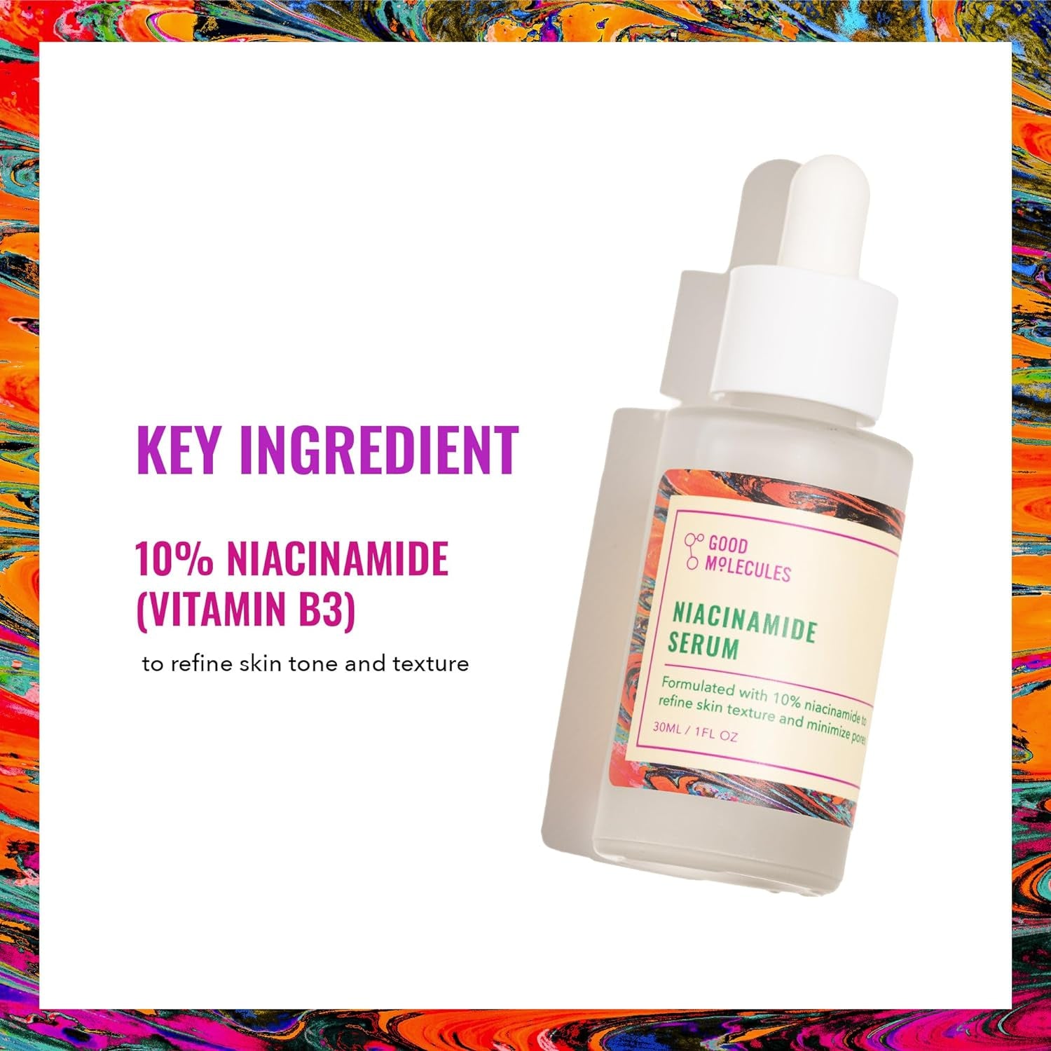 Niacinamide Serum - 10% Niacinamide Balancing B3 Facial Serum for Acne, Tone, Texture - Brightening and Hydrating Skincare for Face