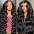 Body Wave Lace Front Wigs Human Hair Pre Plucked Pre Cut 26 Inch 13X4 HD Lace Front Wigs Human Hair 180% Density Body Wave Human Hair Wig with Baby Hair Glueless Lace Frontal Wigs Human Hair for Women