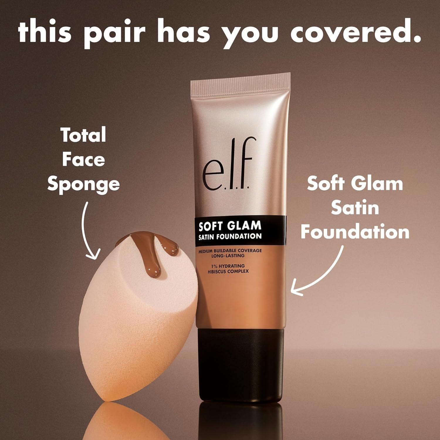 Soft Glam Foundation, Medium Coverage, Long-Lasting &amp; Buildable Foundation for a Smooth, Satin Finish, Vegan &amp; Cruelty-Free, 25 Light Neutral