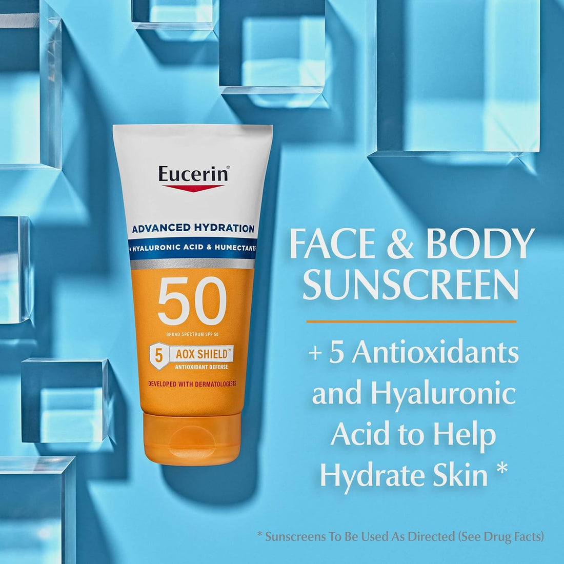 Sun Advanced Hydration SPF 50 Sunscreen Lotion, 5 Fl Oz Tube