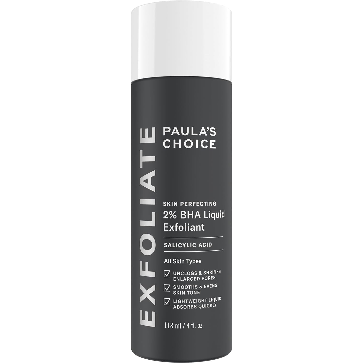 Paulas Choice--Skin PERFECTING 2% BHA Liquid Salicylic Acid Exfoliant--Facial Exfoliant for Blackheads, Enlarged Pores, Wrinkles &amp; Fine Lines, 4 Oz Bottle