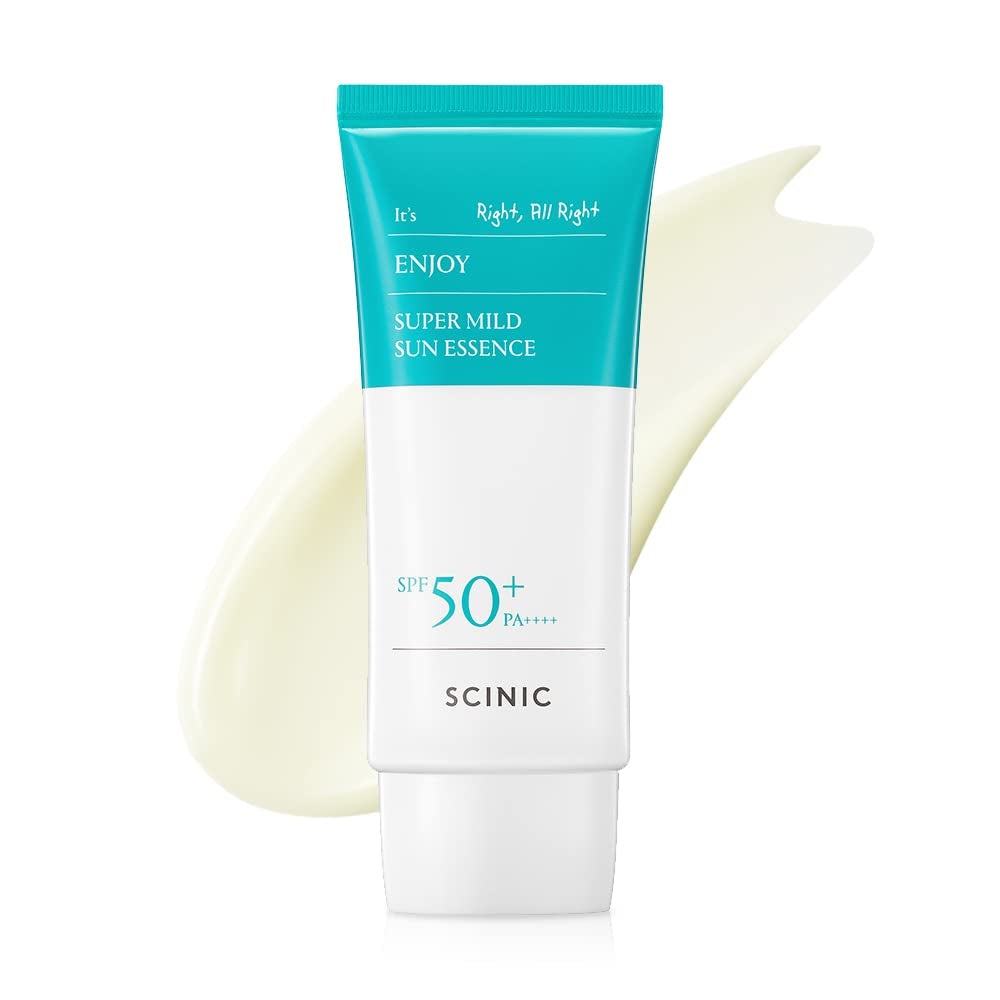 Enjoy Super Mild Sun Essence SPF50+ PA++++ 1.69 Fl Oz(50Ml) | a Lightweight Hydrating Sun Essence That Leaves No Sticky Feeling | Korean Skincare