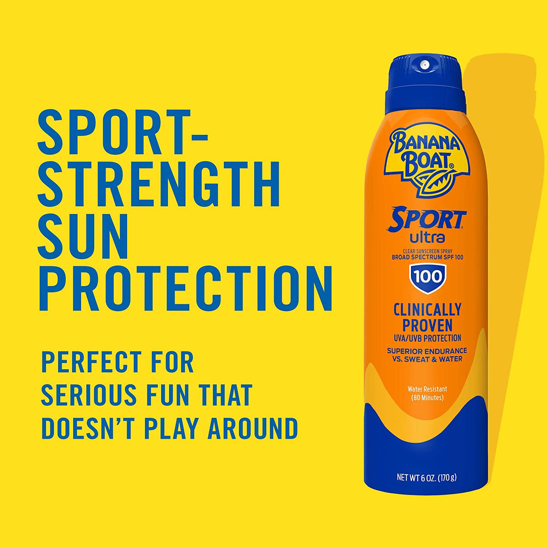 Sport Ultra SPF 100 Sunscreen Spray, 6Oz | Sport Sunscreen Spray SPF 100,  Sunscreen SPF 100 Spray, High SPF Sunscreen, Water Resistant Sunscreen, 6Oz